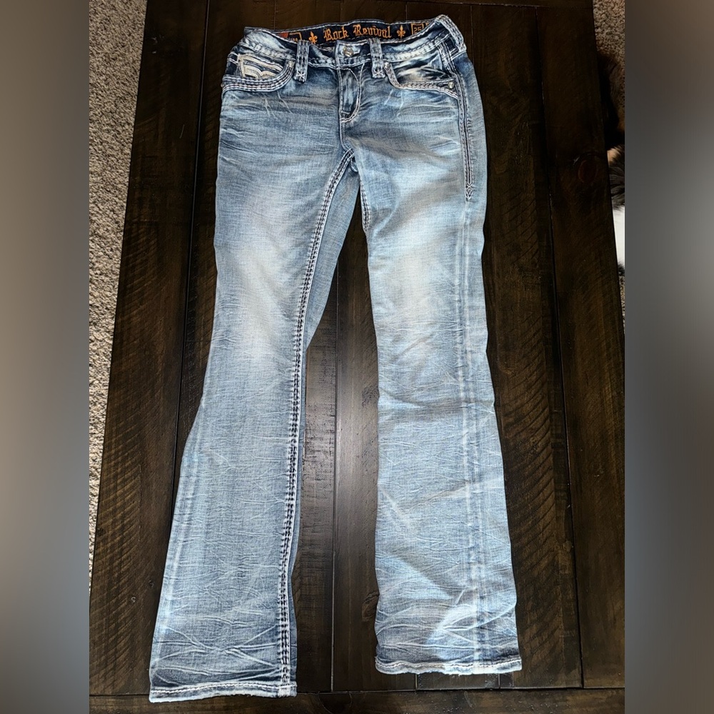 Light wash rock revivals - worn once!